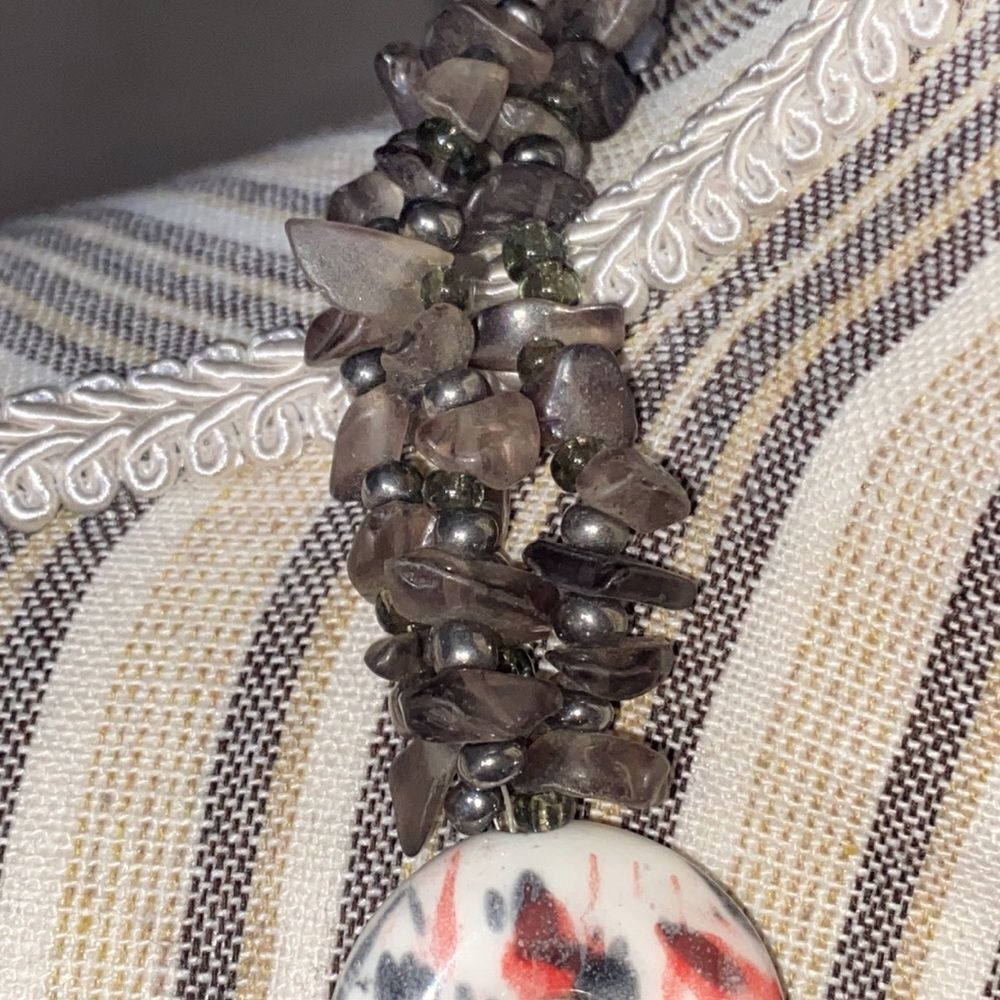 Vintage Multi-Layered Chunky Statement Necklace - image 5